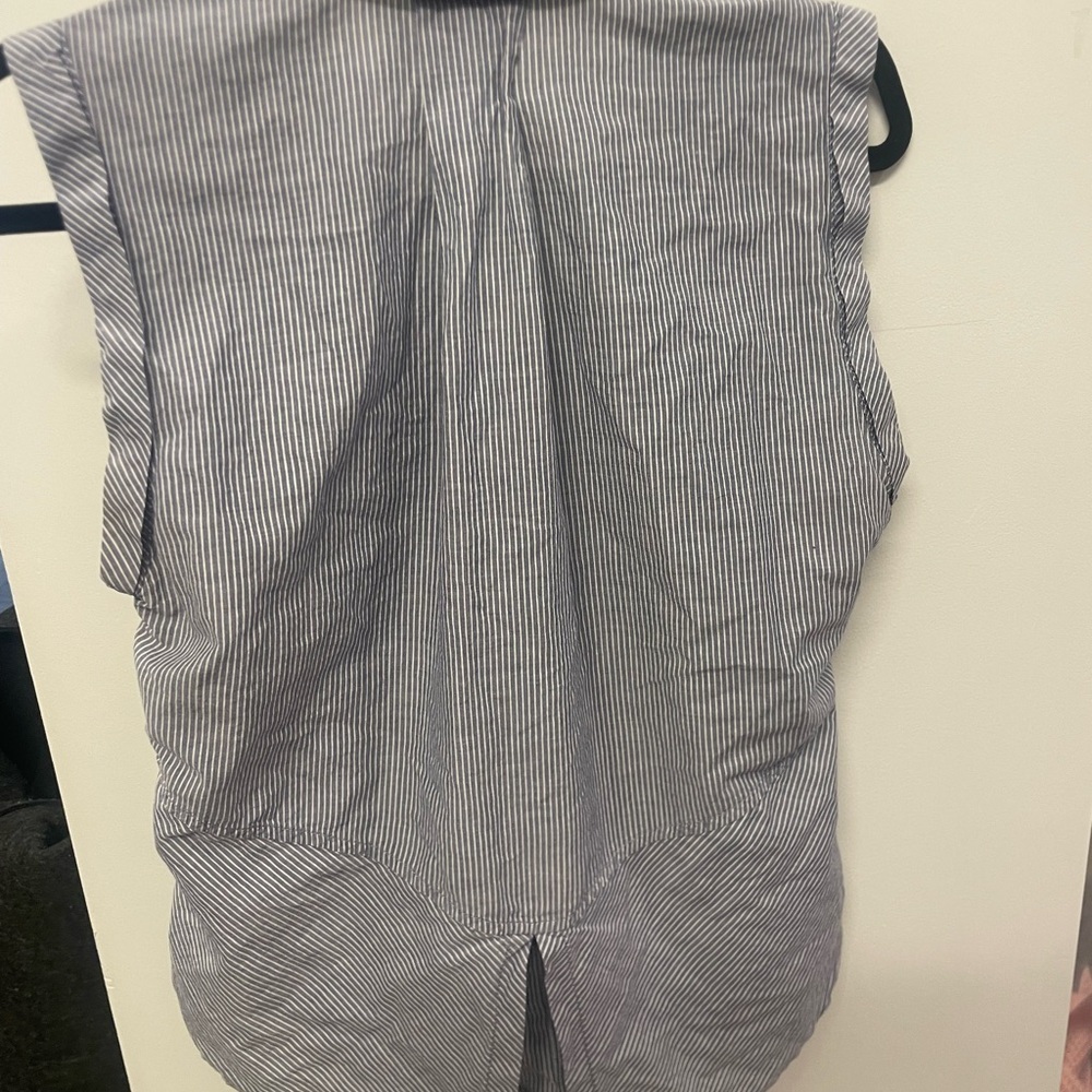 Sam Edelman Blue Striped Sleeveless Top - Picture 7 of 8